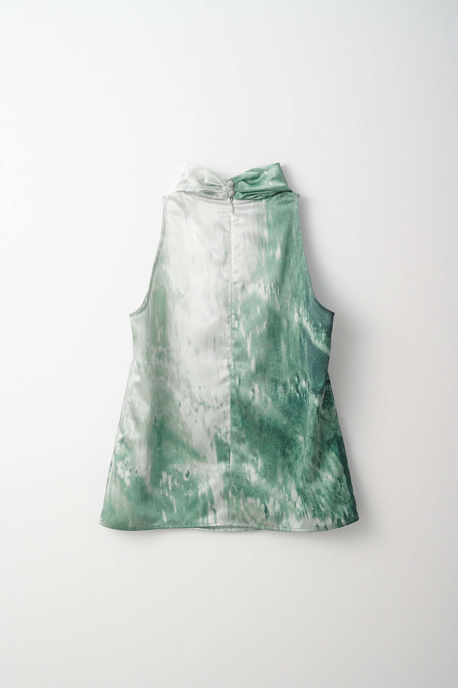 Water mirror print tops (Green)