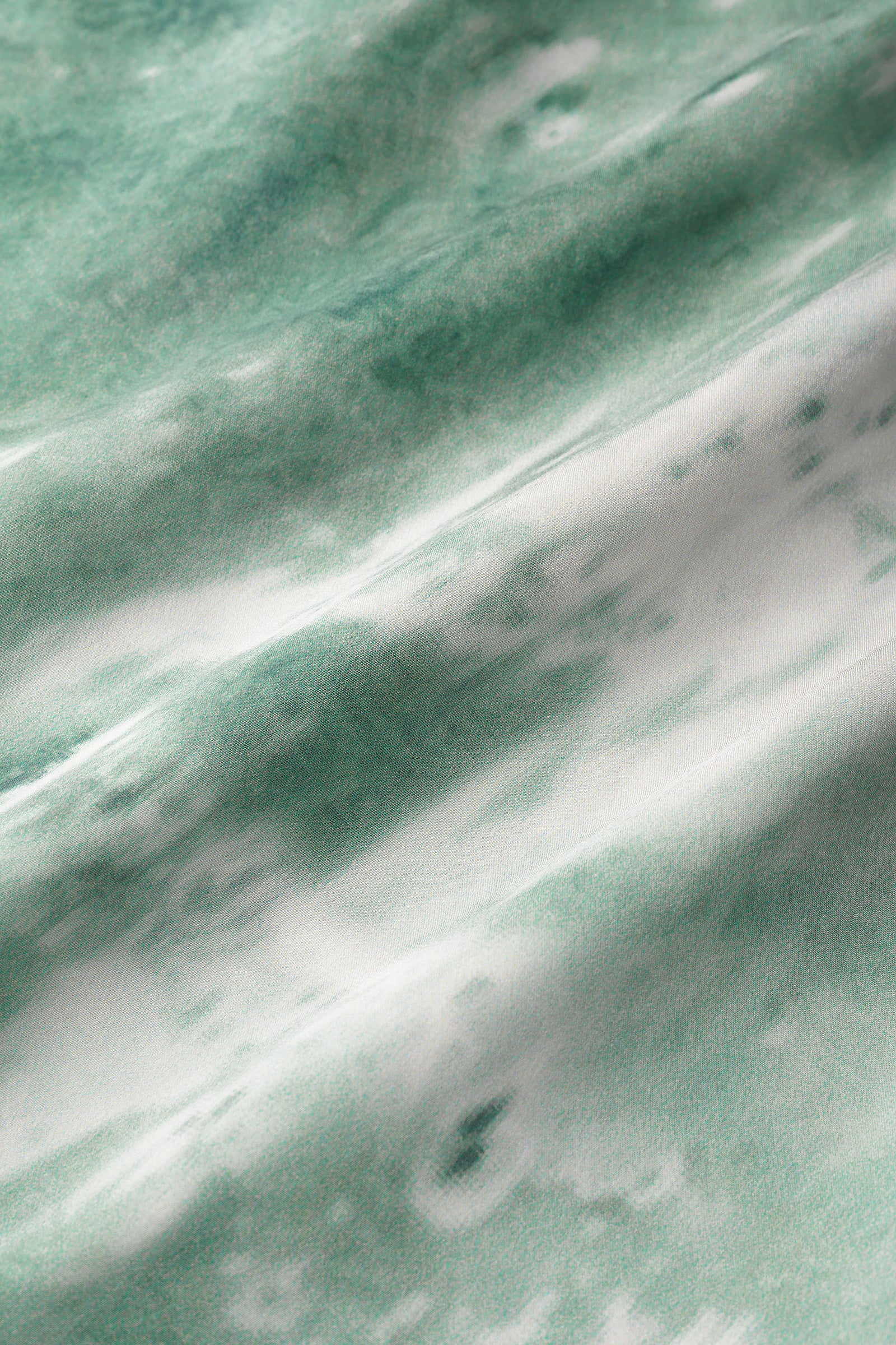 Water mirror print tops (Green)
