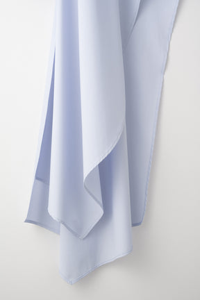Swaying stripe embroidered blouse (Blue)