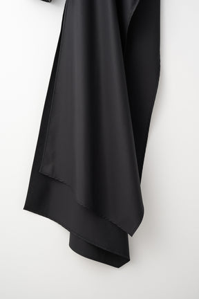 Swaying stripe embroidered blouse (Black)