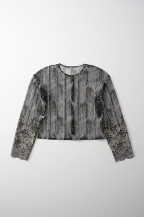Classic lace cardigan (Black)