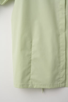 Droplet flower embroidered shirt (Light green)