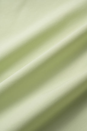 Droplet flower embroidered shirt (Light green)