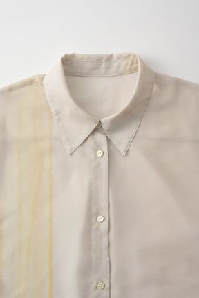 Narcissus print shirt (Ecru)