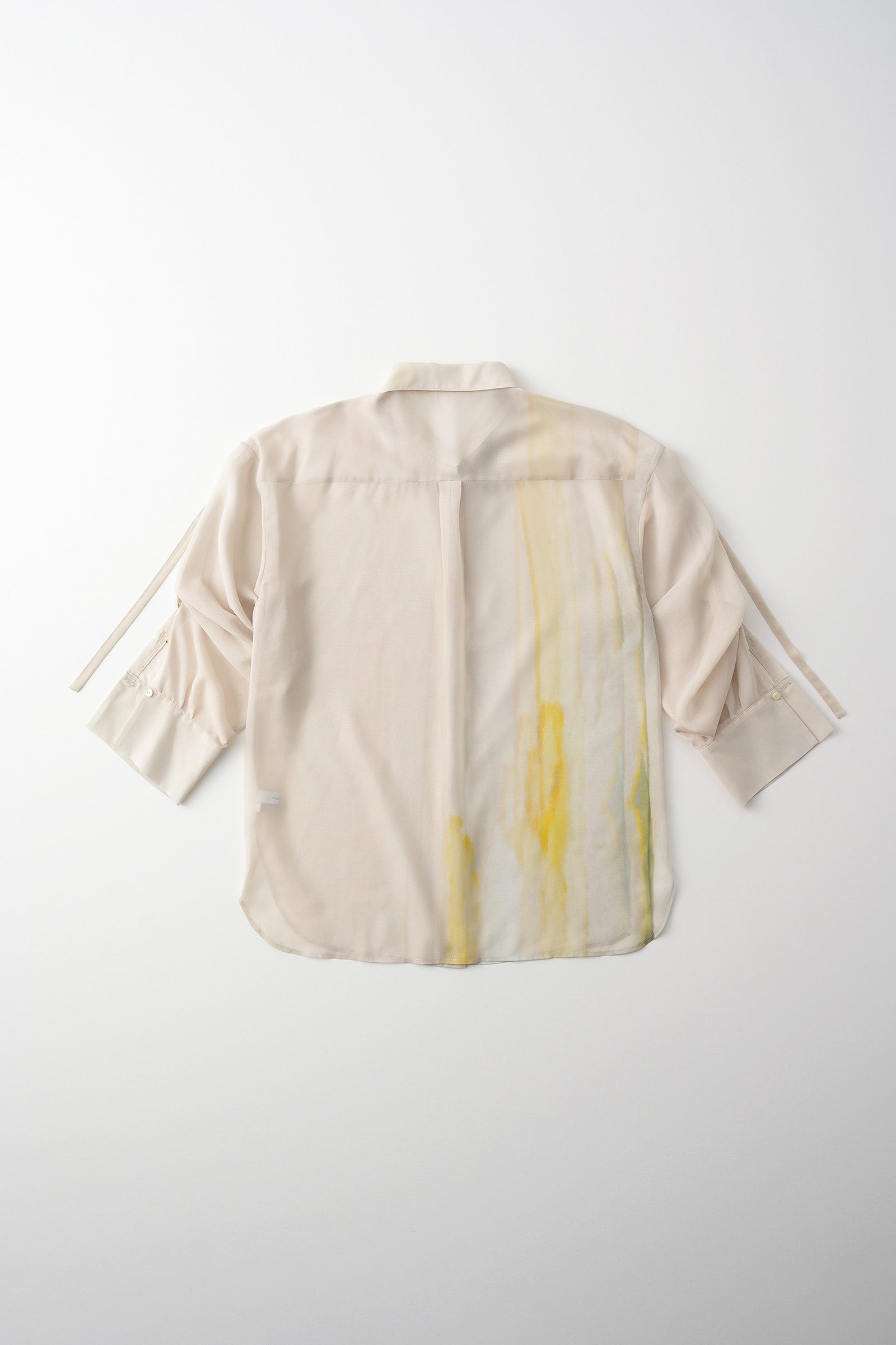 Narcissus print shirt (Ecru)