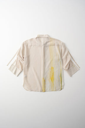 Narcissus print shirt (Ecru)