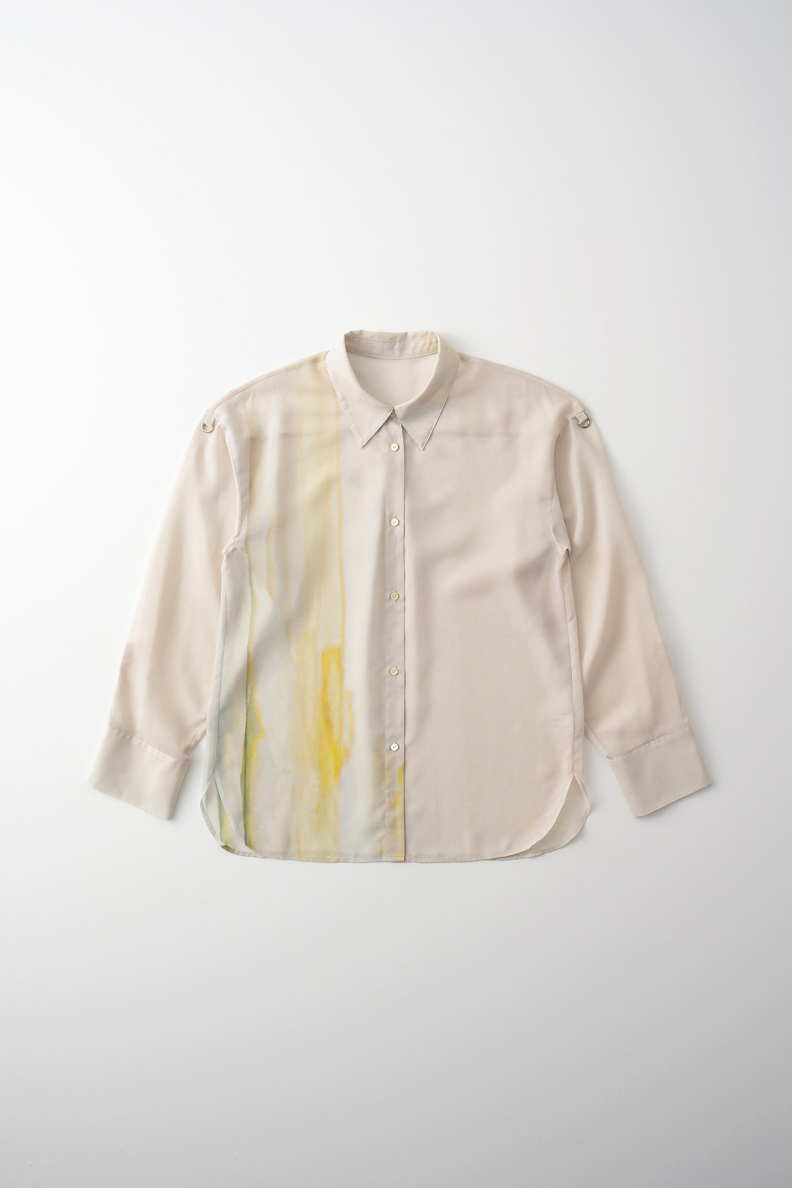 Narcissus print shirt (Ecru)