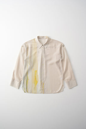 Narcissus print shirt (Ecru)