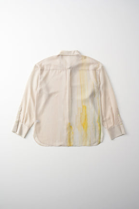 Narcissus print shirt (Ecru)