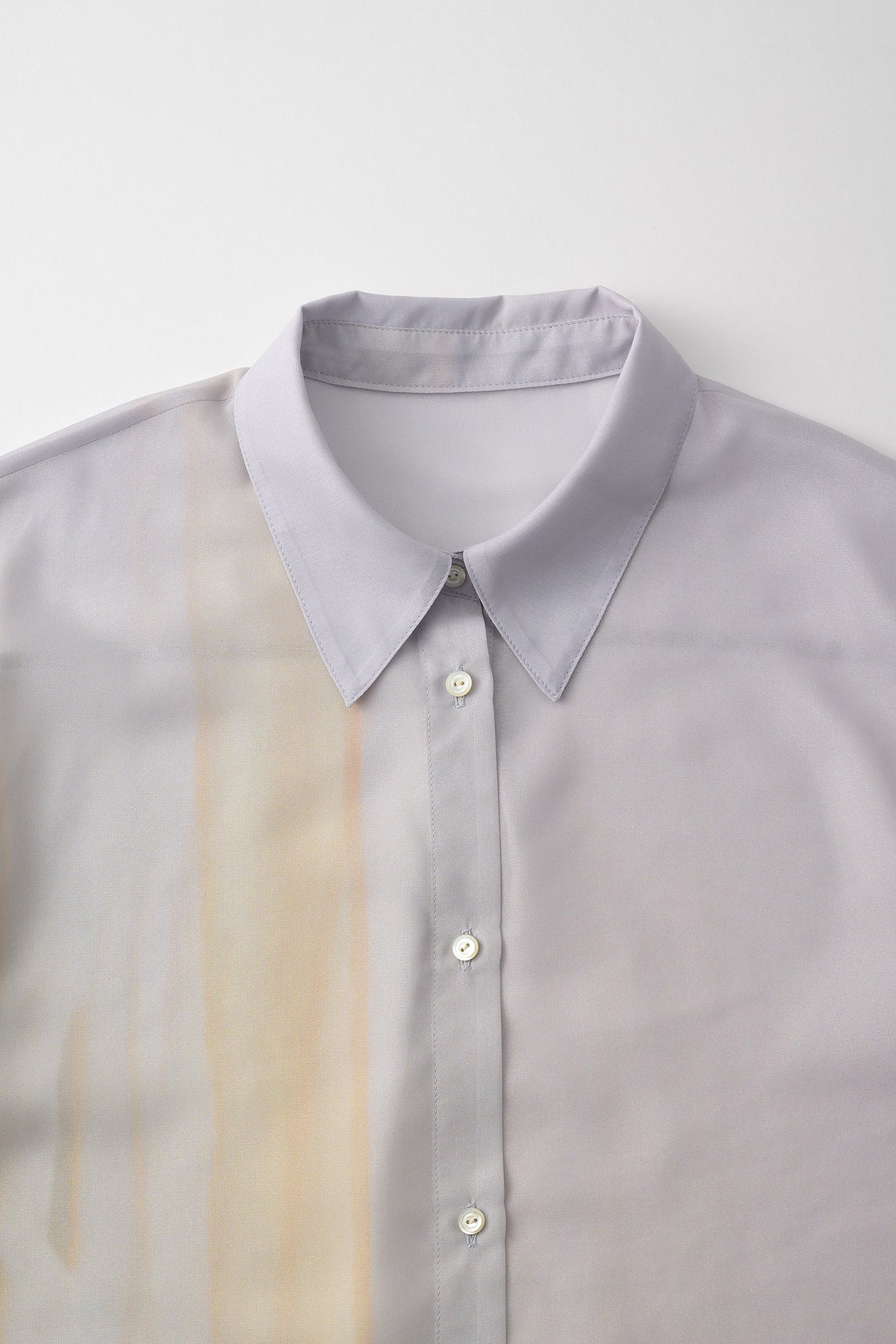 Narcissus print shirt (Blue)