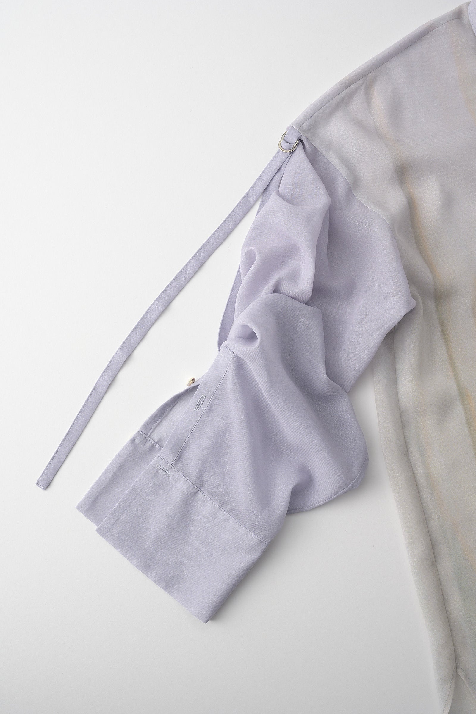 Narcissus print shirt (Blue)