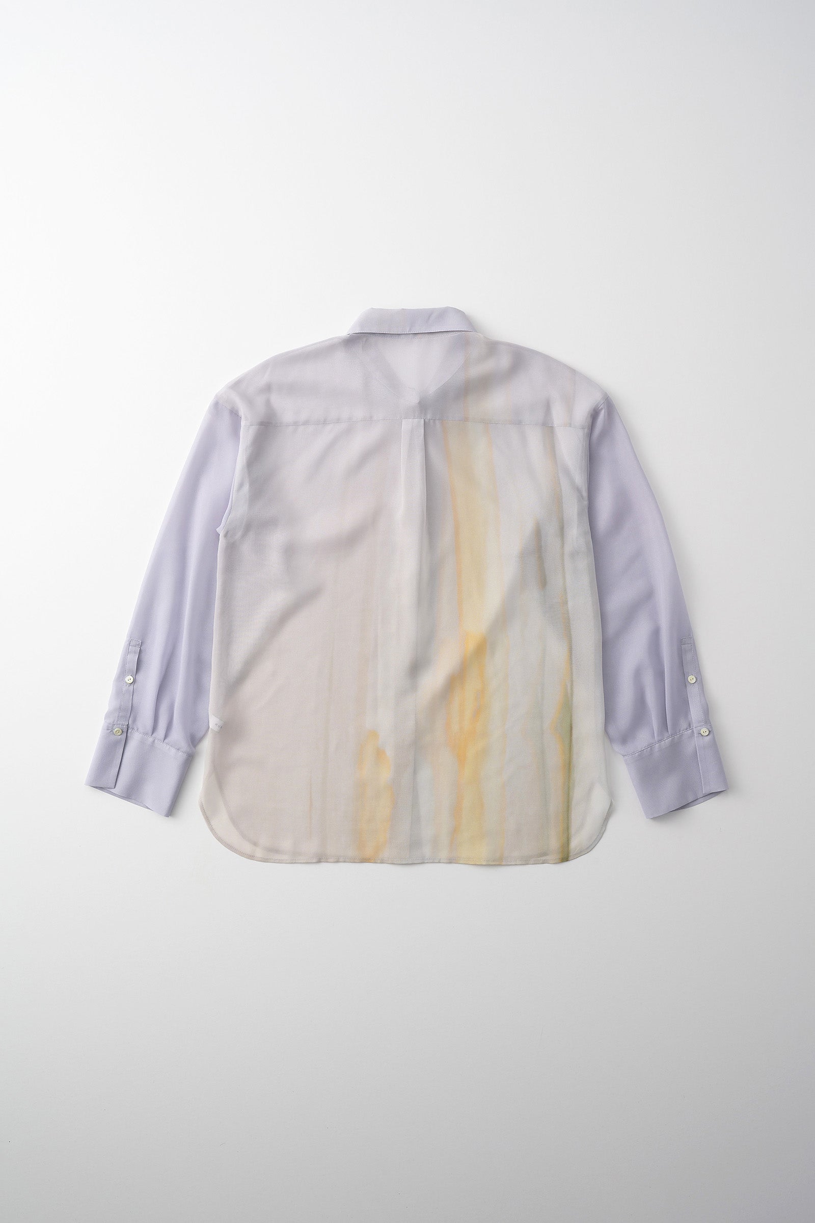 Narcissus print shirt (Blue)