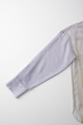 Narcissus print shirt (Blue)