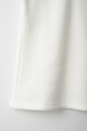 Scallop embroidered tank (White)