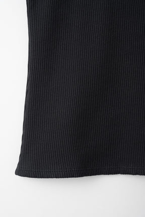 Scallop embroidered tank (Black)