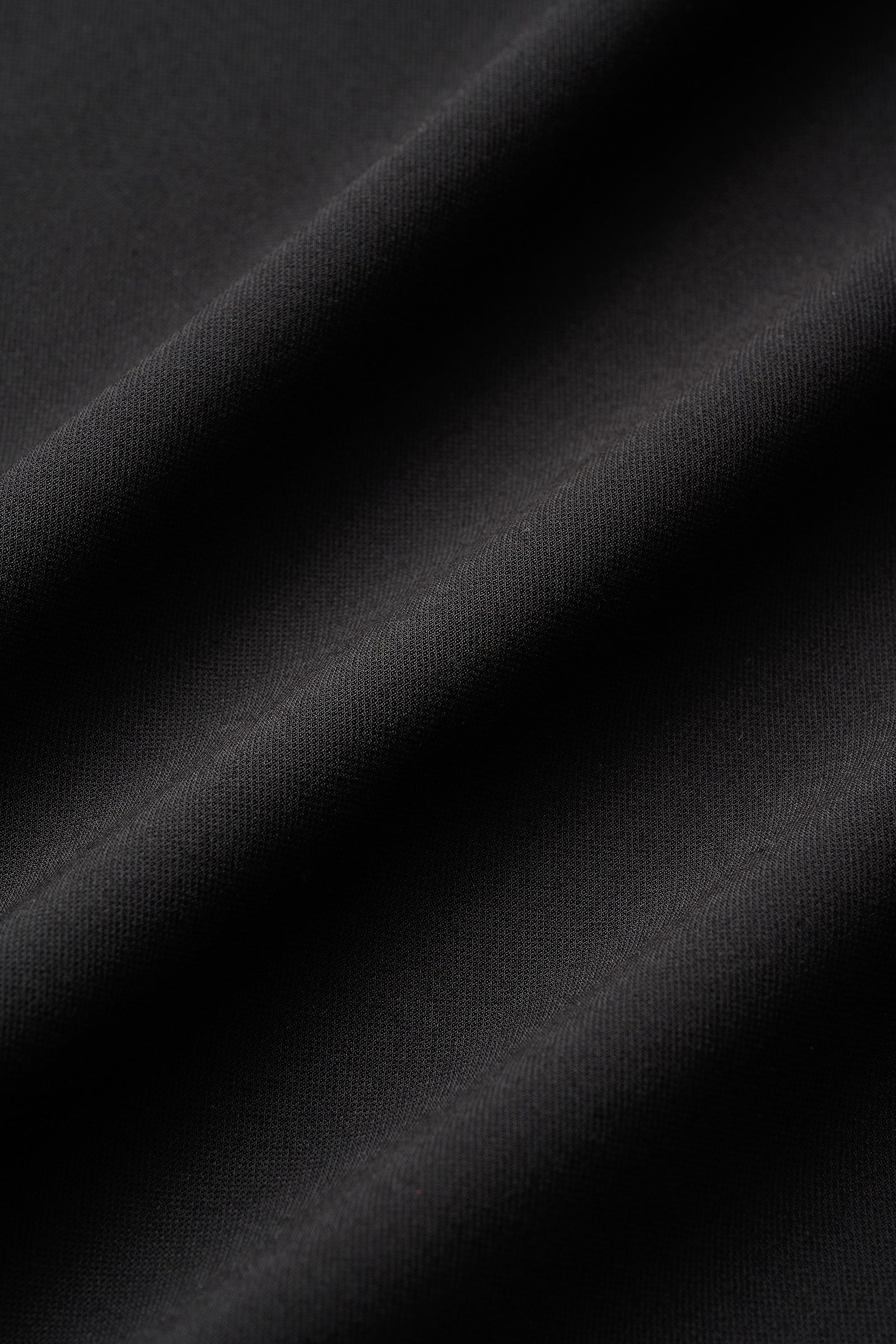 Brooch gather asymmetric tops (Black)