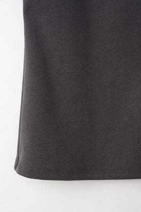 Lace up embroidered tank (Gray)