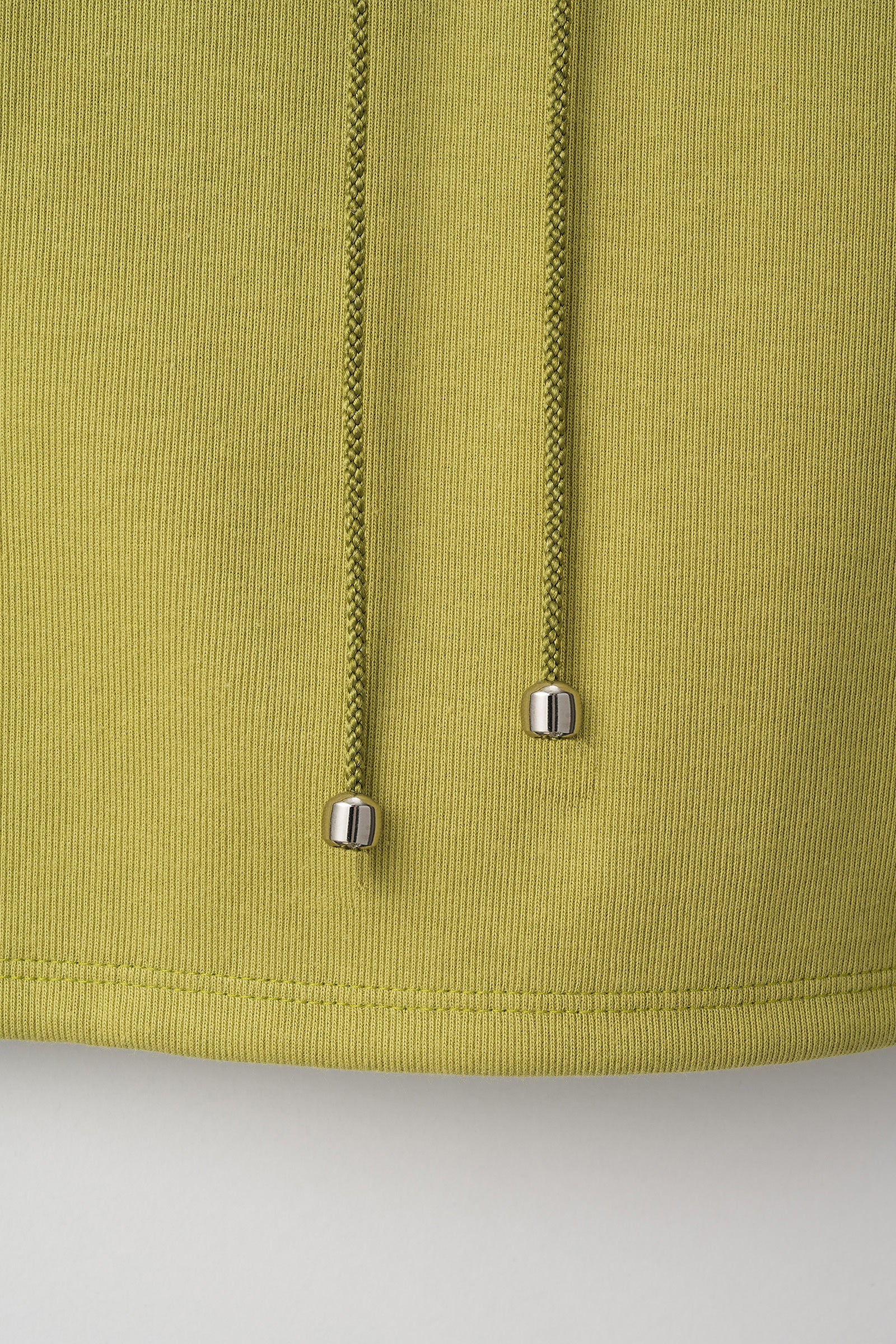 Lace up embroidered tops (Yellow green)