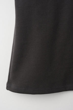 Lace up embroidered tops (Gray)