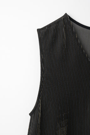 Fluid glimmer asymmetric tank (Black)