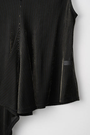 Fluid glimmer asymmetric tank (Black)