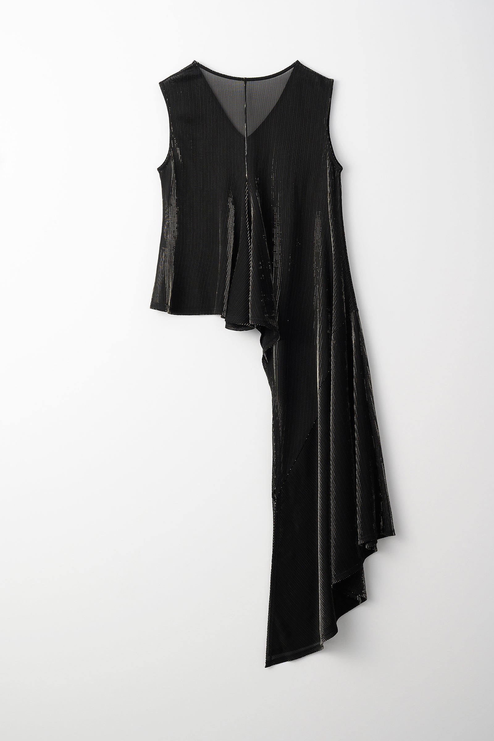 Fluid glimmer asymmetric tank (Black)