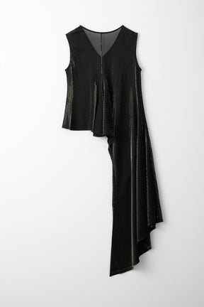 Fluid glimmer asymmetric tank (Black)