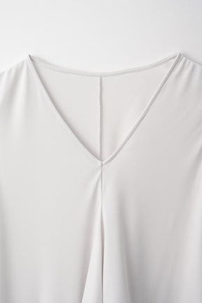 Draped asymmetric tank (Ice gray)