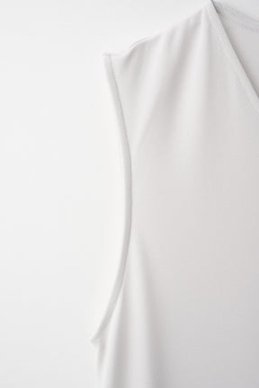 Draped asymmetric tank (Ice gray)