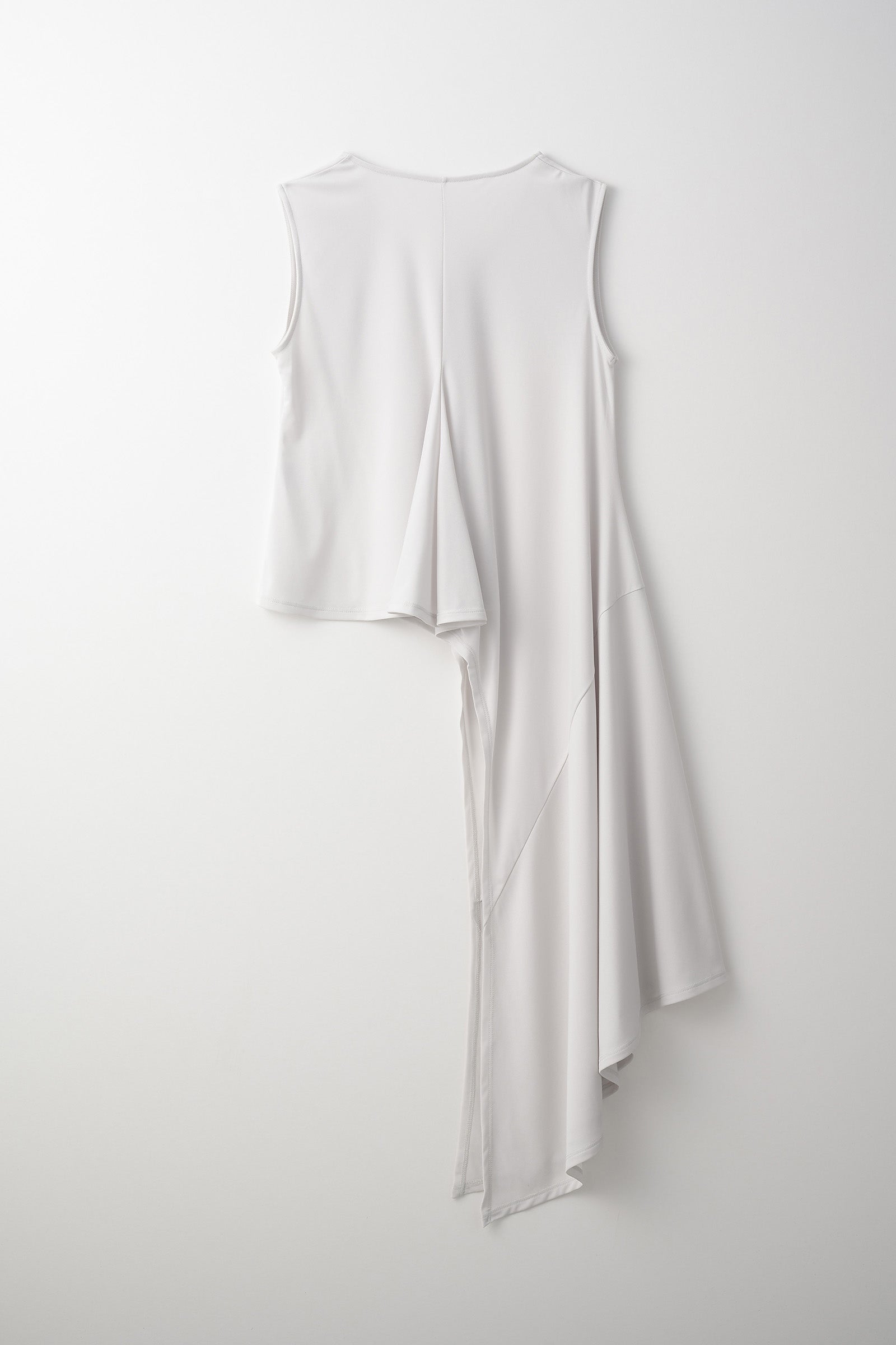 Draped asymmetric tank (Ice gray)