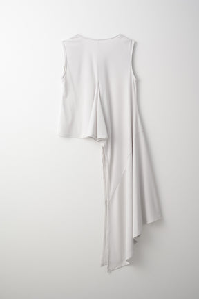 Draped asymmetric tank (Ice gray)