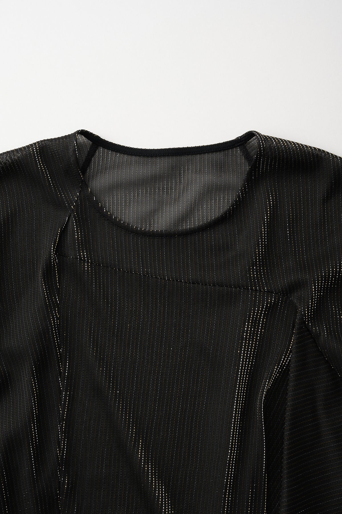 Fluid glimmer asymmetric tops (Black)
