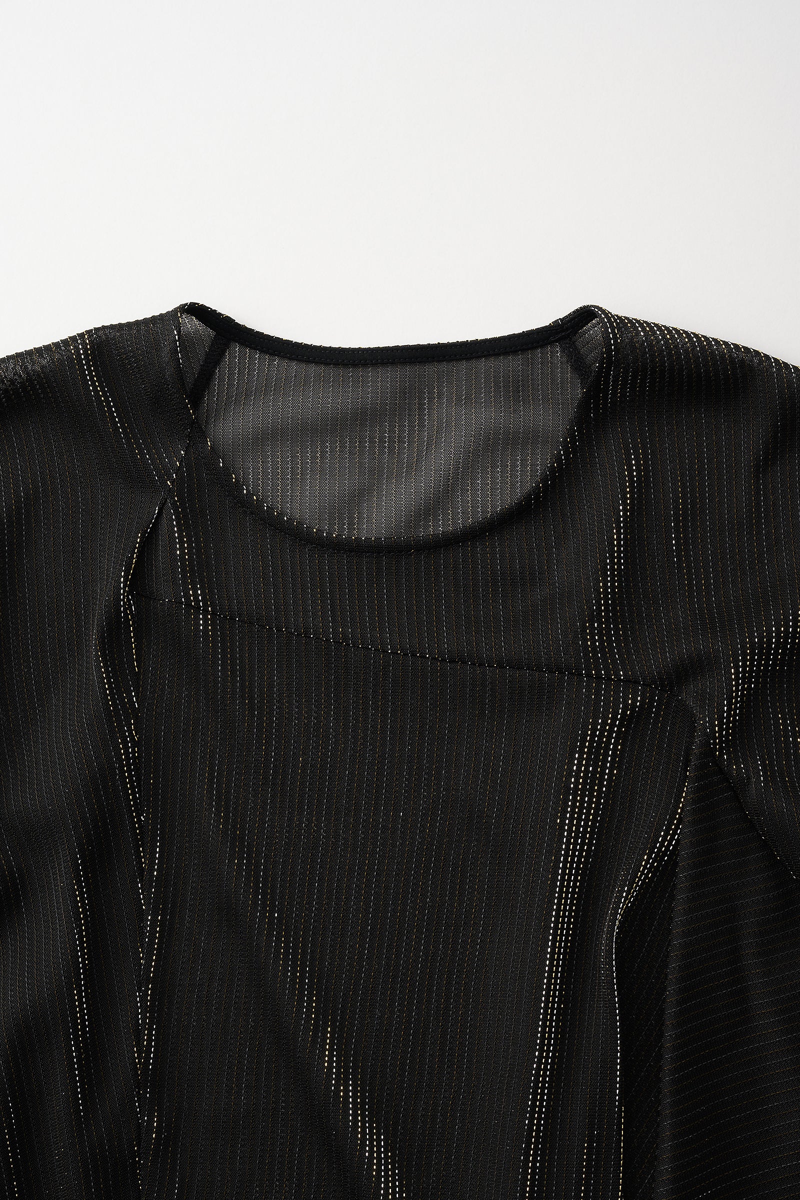 Fluid glimmer asymmetric tops (Black)