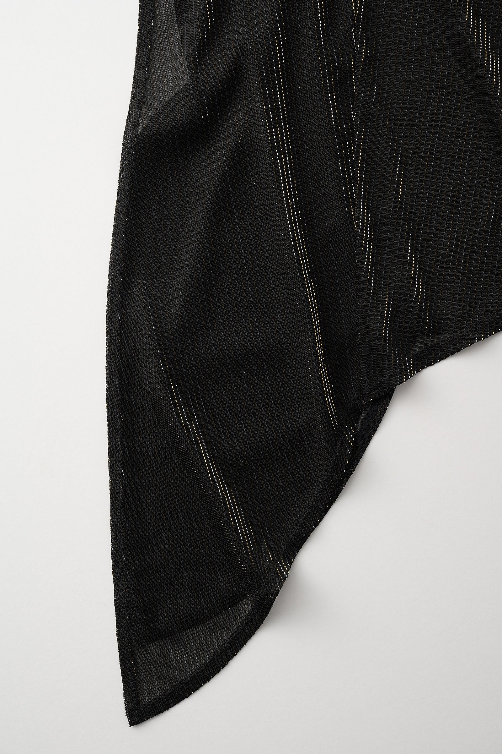Fluid glimmer asymmetric tops (Black)