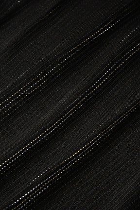Fluid glimmer asymmetric tops (Black)