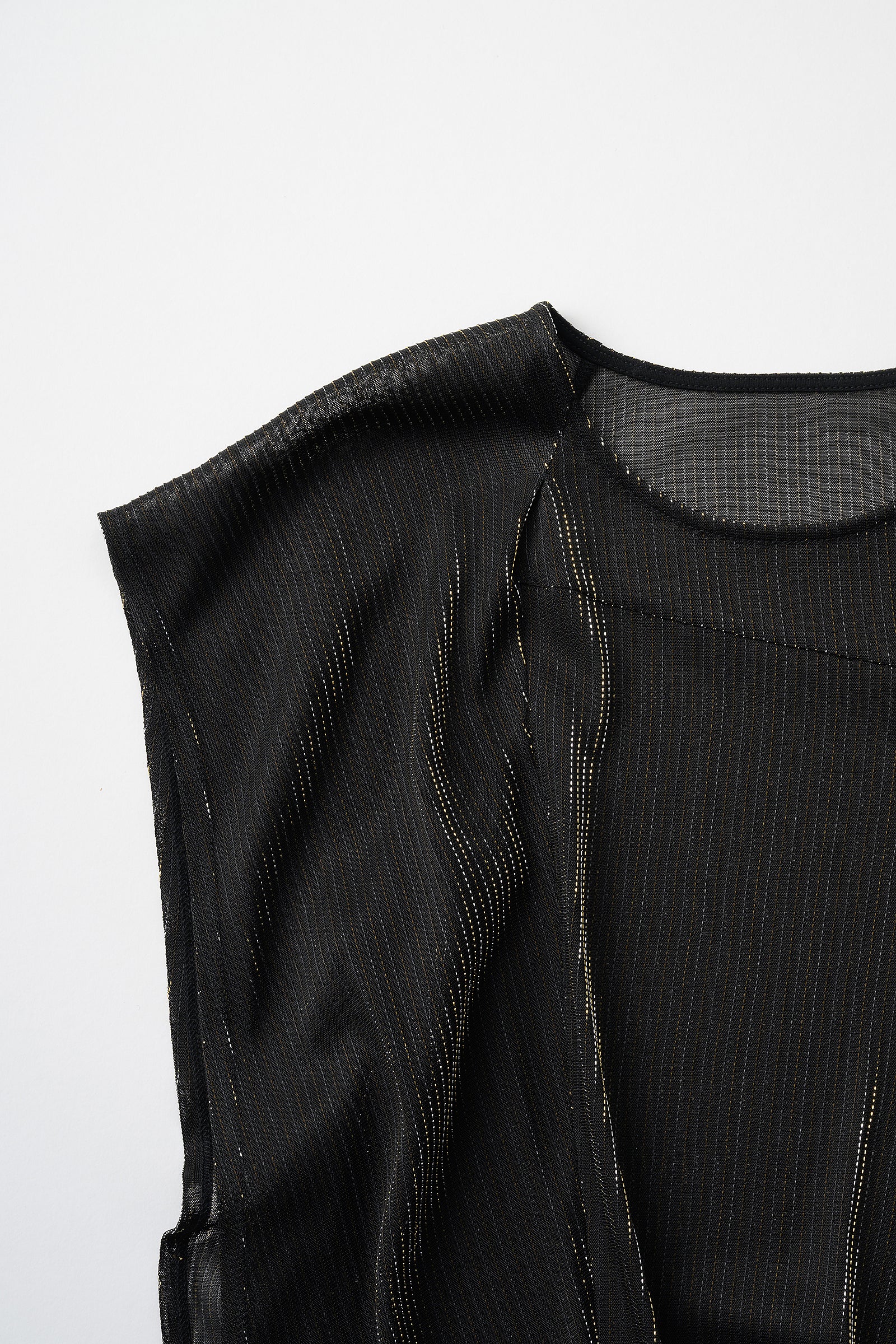 Fluid glimmer asymmetric tops (Black)