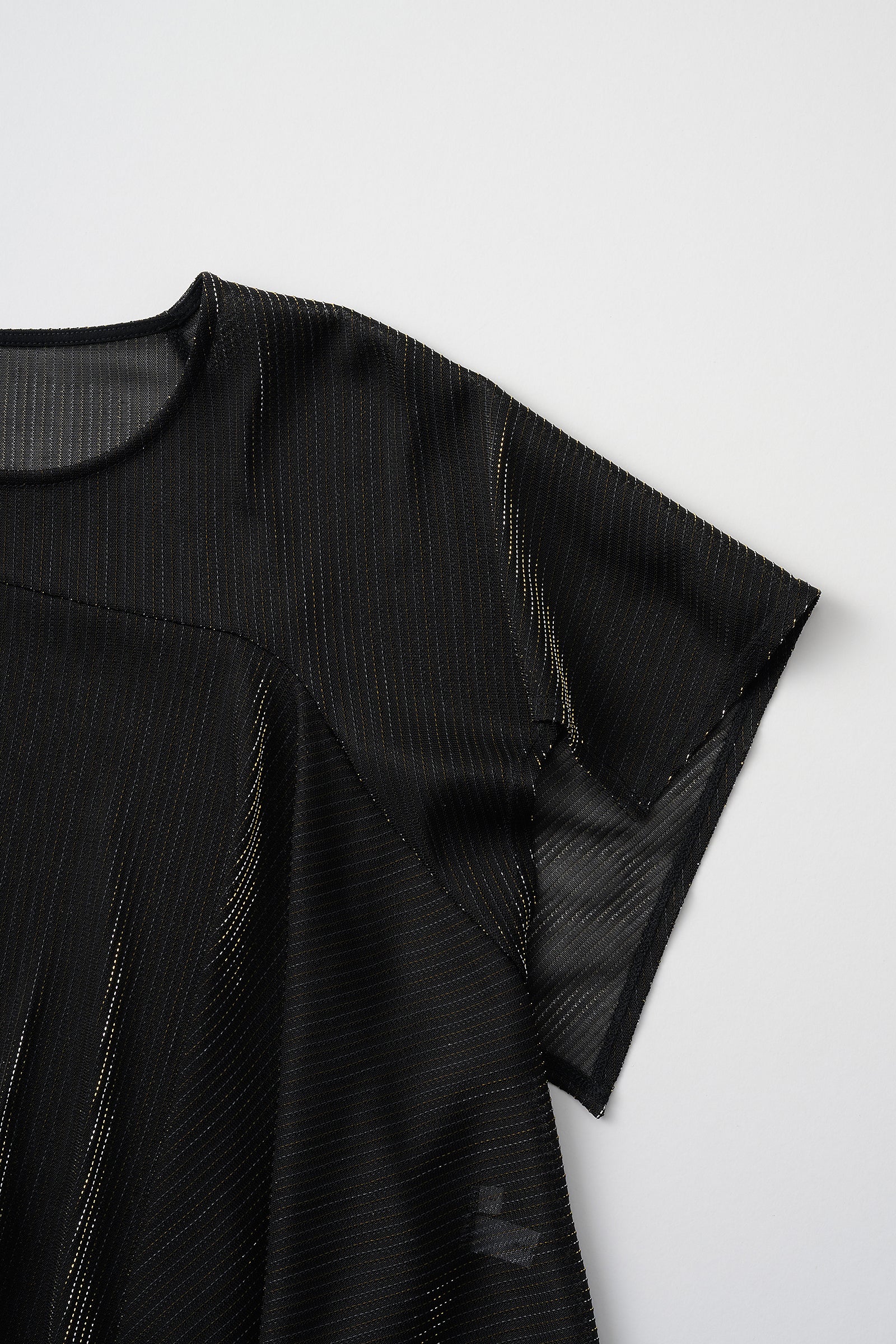 Fluid glimmer asymmetric tops (Black)