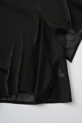 Fluid glimmer asymmetric tops (Black)