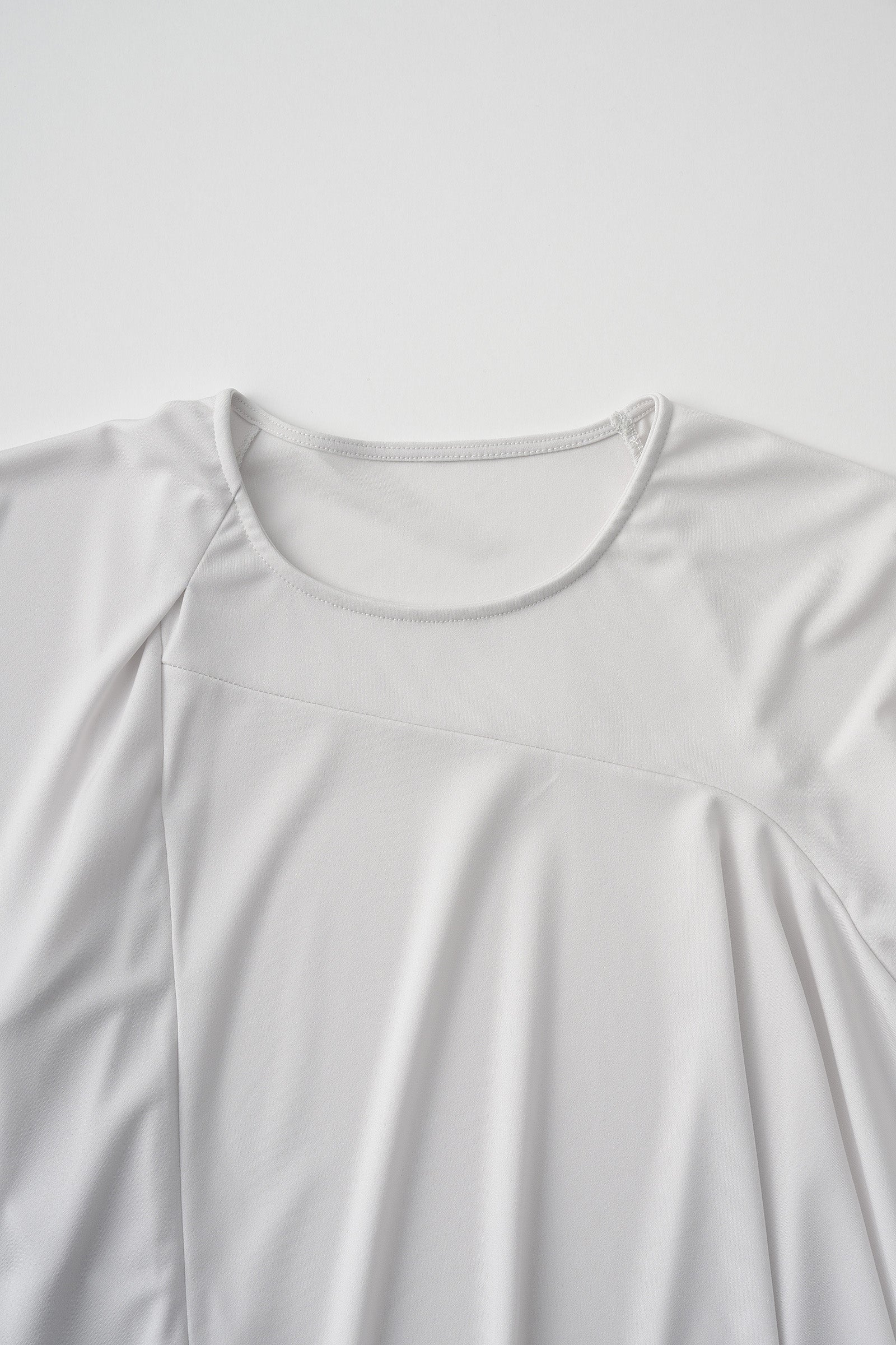 Draped asymmetric tops (Ice gray)