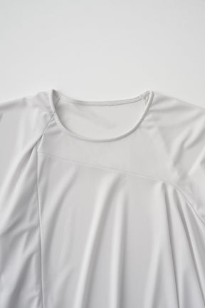 Draped asymmetric tops (Ice gray)