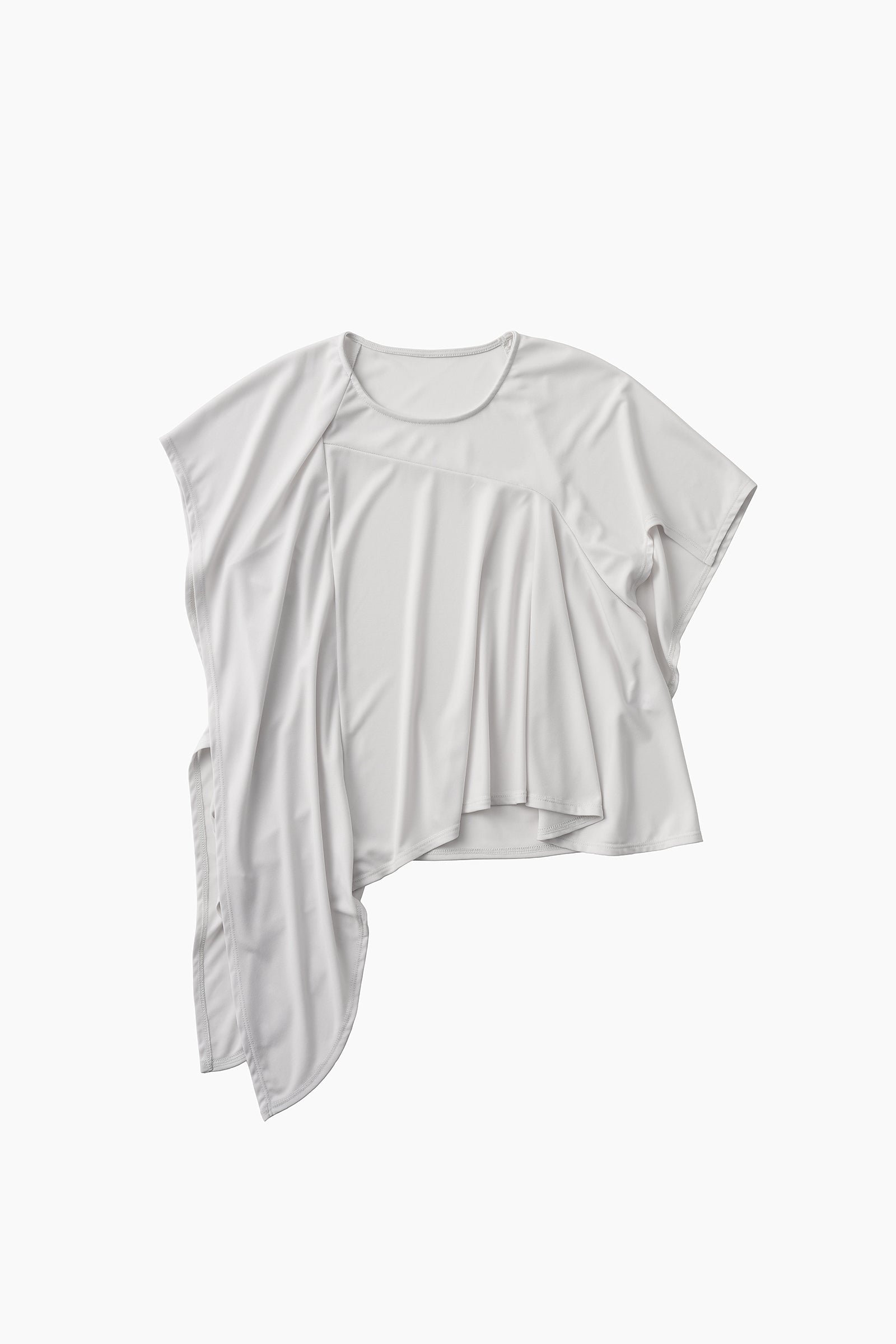 Draped asymmetric tops (Ice gray)