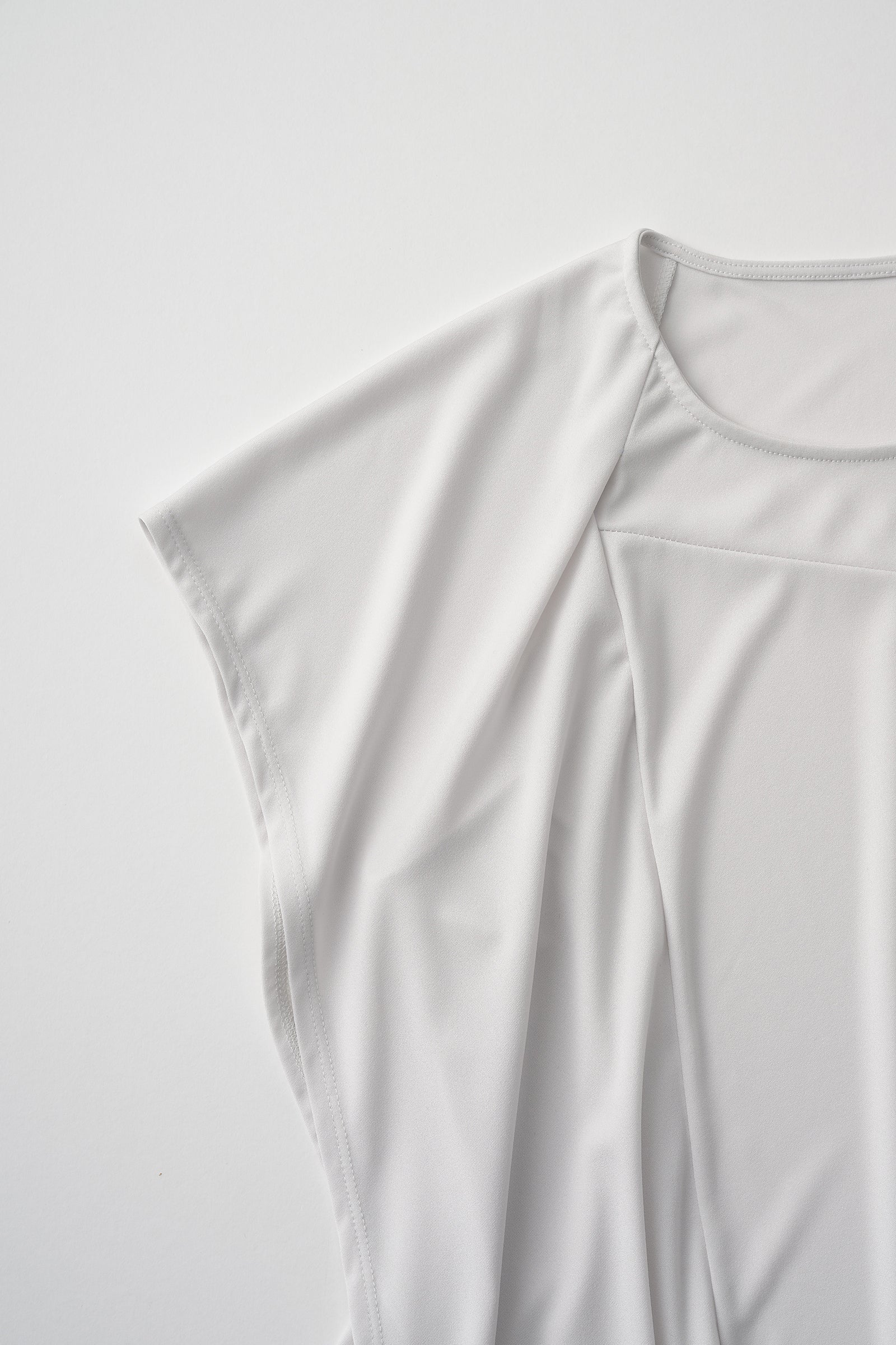 Draped asymmetric tops (Ice gray)