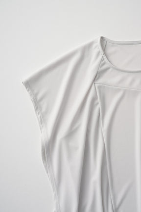 Draped asymmetric tops (Ice gray)