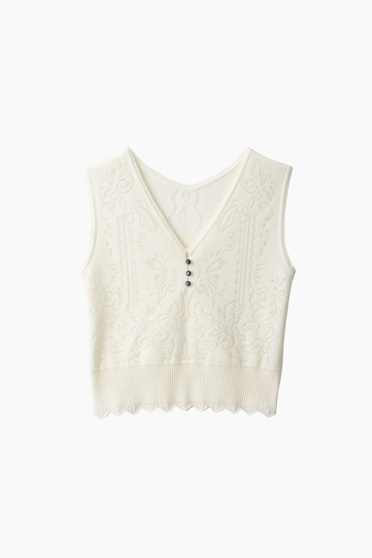 Mirror knit tank (White)