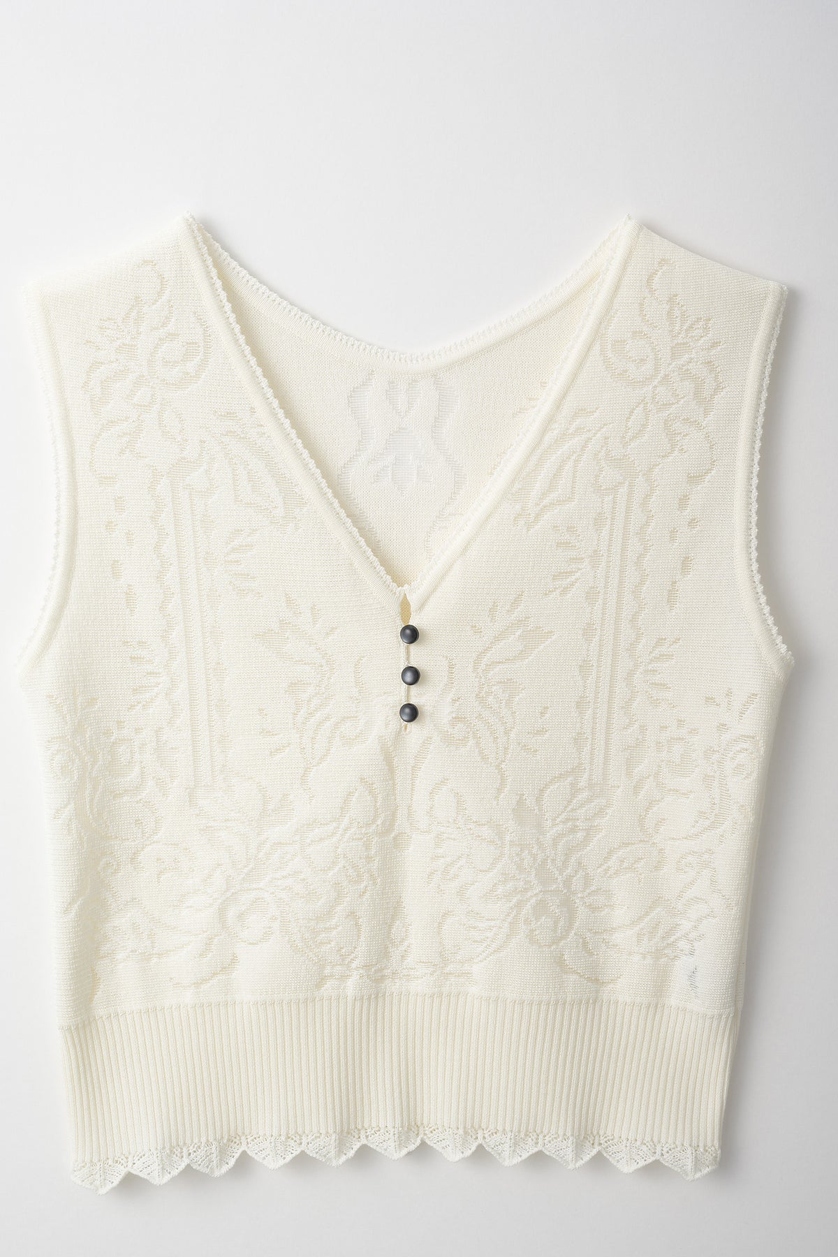 Mirror knit tank (White)