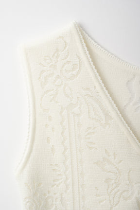 Mirror knit tank (White)