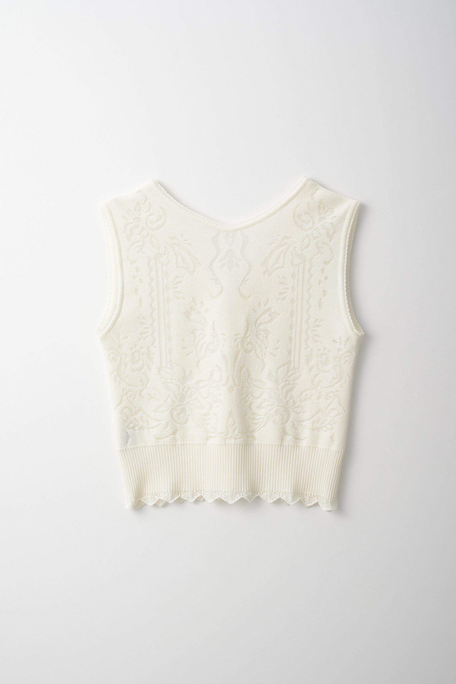 Mirror knit tank (White)