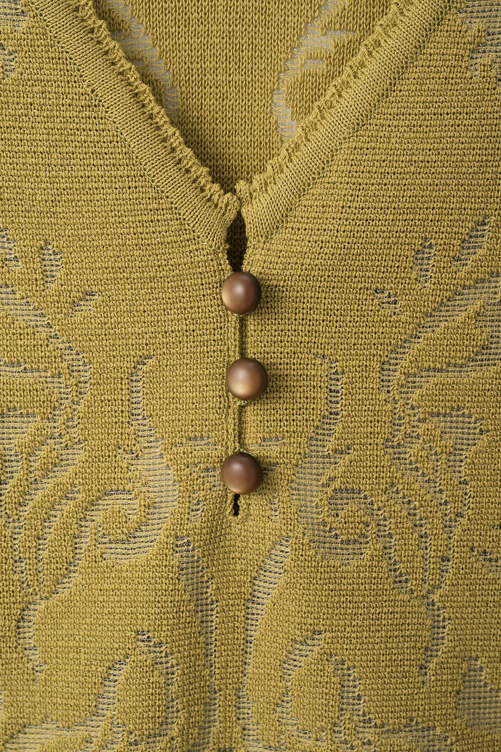 Mirror knit tank (Yellow green)
