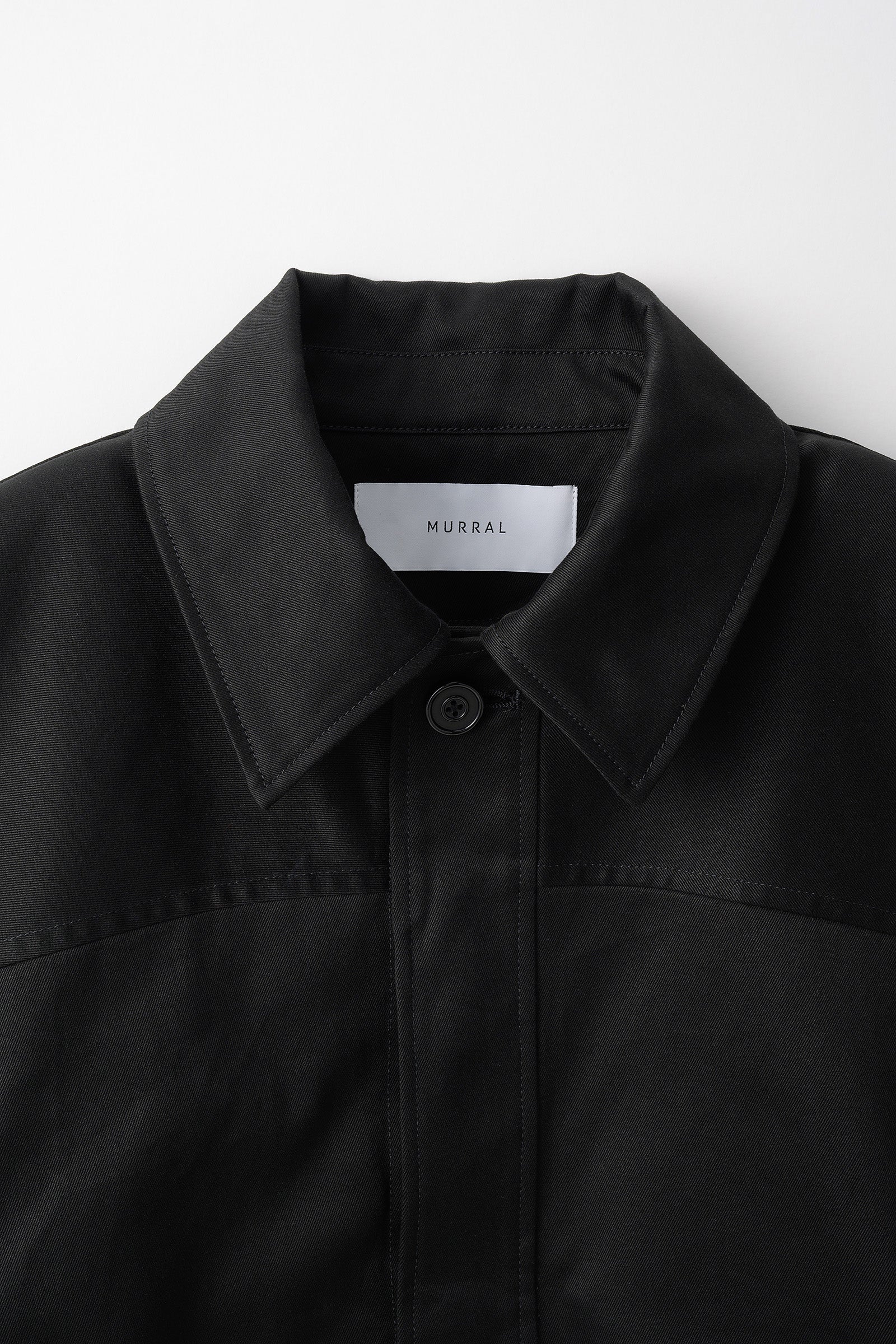 Relief embroidered chino jacket (Black)
