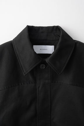 Relief embroidered chino jacket (Black)